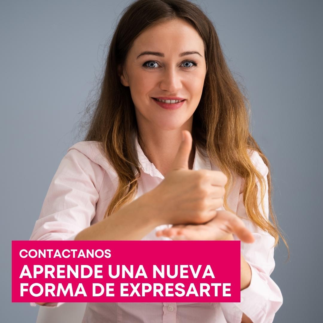 Contactanos y Aprendamos una nueva forma de expresarnos